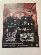 Rittenhouse Archives Stargate SG-1 Season 9 Sell Sheet 8 1/2 X 11 Mini Poster