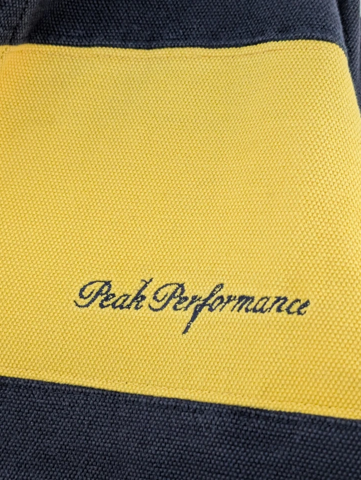 Vintage Peak Performance Polo Stripe Men Rugby Shirt Polo Neck Casual size M - Image 2 of 4