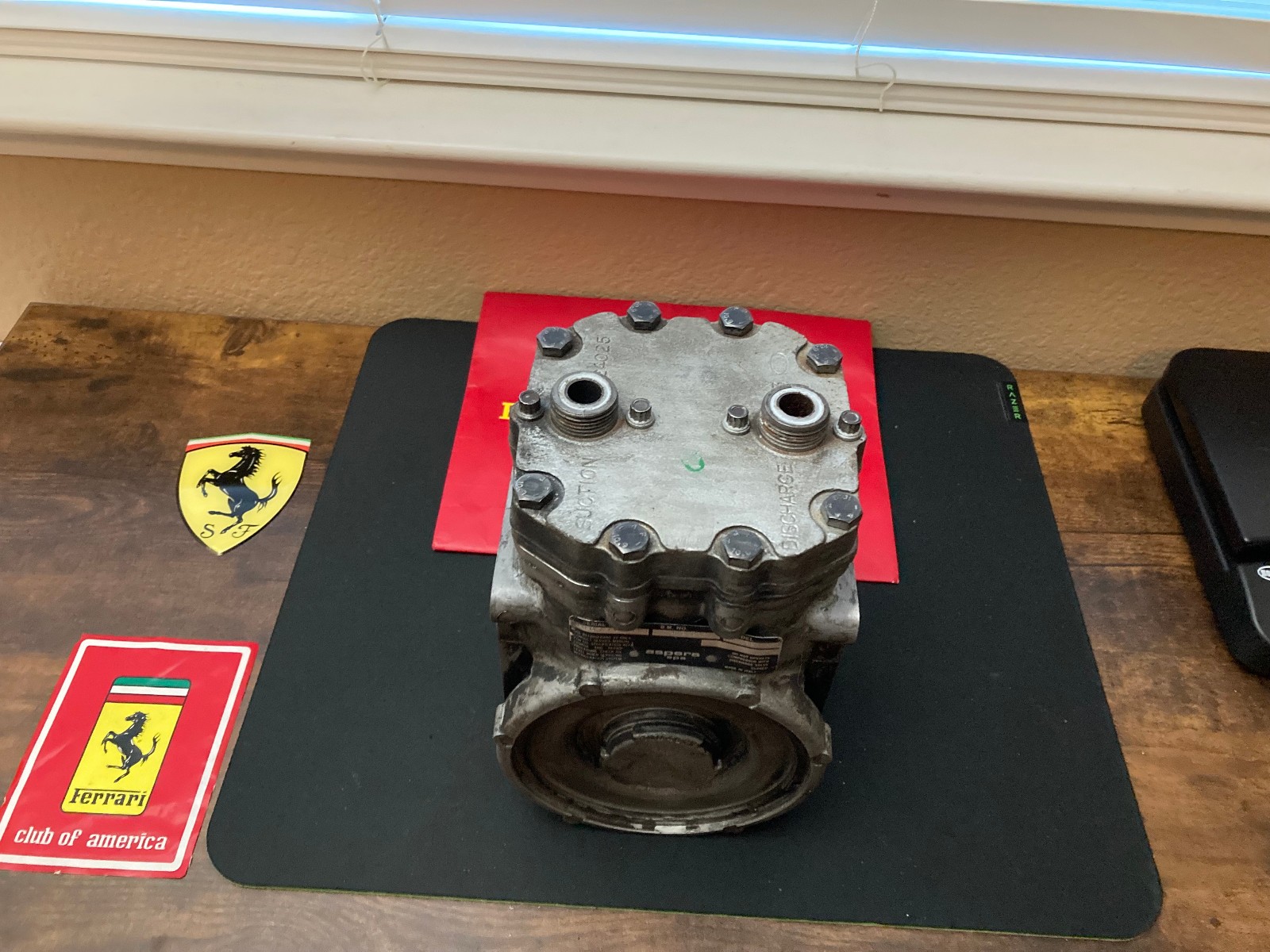 1972 Ferrari Dino 246 308 Air Conditioning A/C Compressor HG 700AP Aspera Frigo.