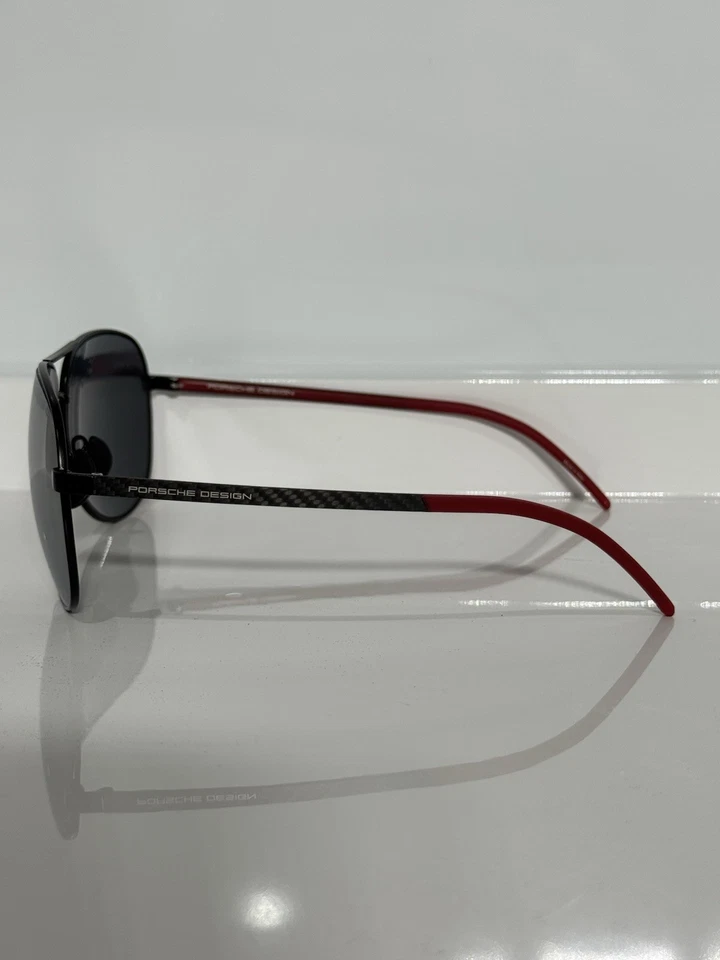 Gafas de sol Porsche Design P8651 A negras aviador fibra de carbono espejo flash Foto 4 de 4