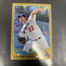 2013 Topps #22 Clayton Kershaw Gold /2013 Dodgers