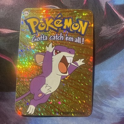 Rattata #19 - Vintage Vending Machine Prism Sticker 2000 - Pokemon Card