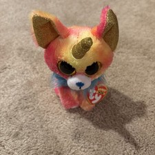 ty TySilk Beanie Boos Yips the Chihuahua Unicorn Puppy Dog 6