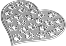 Heart Dog Paw Metal Die Cuts,Cutting Dies for Card Making Clearance,Embossing Di