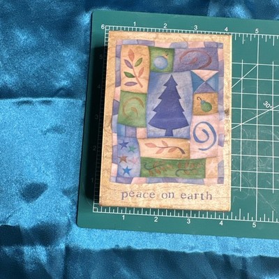 Challis & Roos Stamp Peace On Earth Mounted Rubber Stamp Christmas