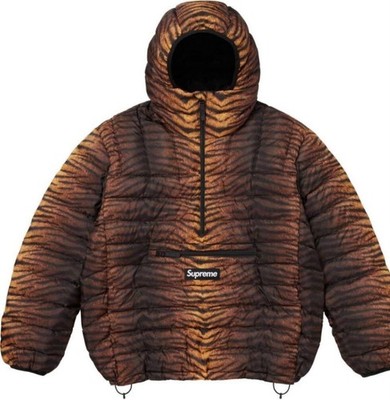 Micro Down Half Zip Hooded Pullover Tiger Supreme used