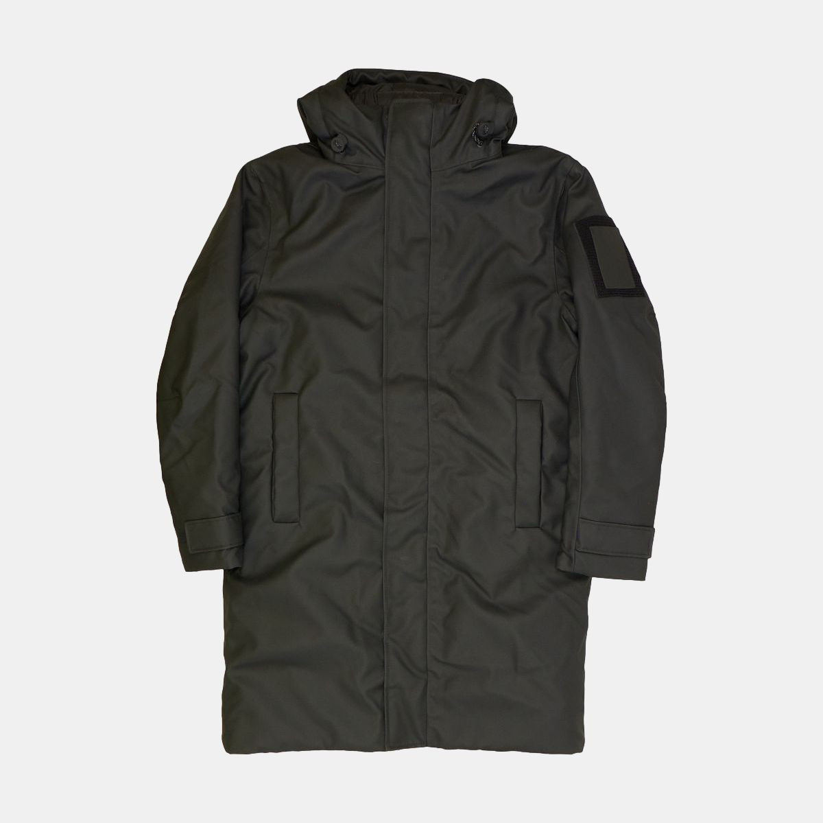 Rains Glacial Parka / Size L / Mid-Length / Mens / Black / Polyester