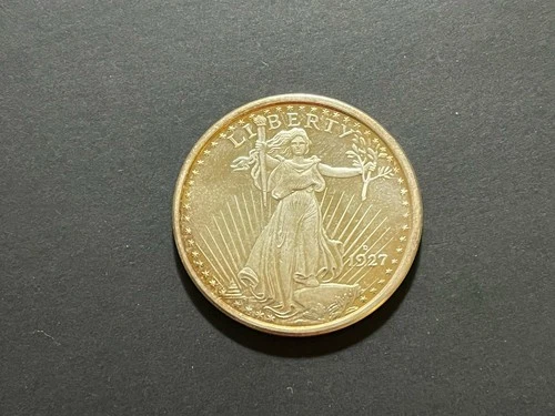 1 oz .999 Fine Silver Round 1927-D Saint Gaudens Double Eagle Design