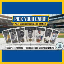 2001 Upper Deck Hall of Famers Pick Your Card