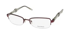 VERA WANG V327 CAT EYE SHAPE SIGNATURE LOGO ON TEMPLES EYEGLASS FRAME/GLASSES