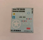 Decals 1/35 MODEL / Jeep GENERAL LECLERC 2DB