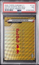 2020 TOPPS CHROME FORMULA 1 #114 ASTON MARTIN RED BULL RACING 22/50 PSA 7