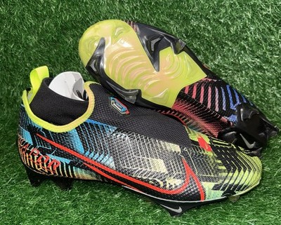 Nike Vapor Edge Pro OBJ Multi Black Volt Football Cleats Size 10 CI4757-900 Used