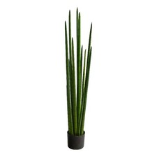 Nearly Natural 4ft Sansevieria Snake Artificial Plant in Green