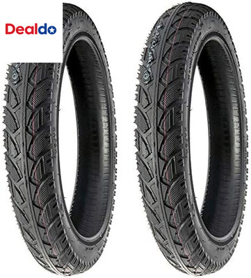 Set of 2 Street Tread Electric Bike Tire Size 16X3.0 (80-305) Fit on 12 Inches R