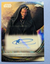 2025 TOPPS CHROME STAR WARS HYPERSPACE RAY PARK DARTH MAUL AUTO HYPERLANES 20/25