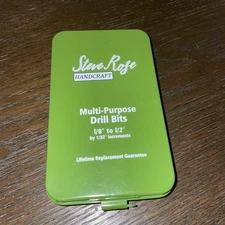 BRAND NEW 13 Piece Multi-Purpose Drill Bit Set 1/8"-1/2" w/ Case