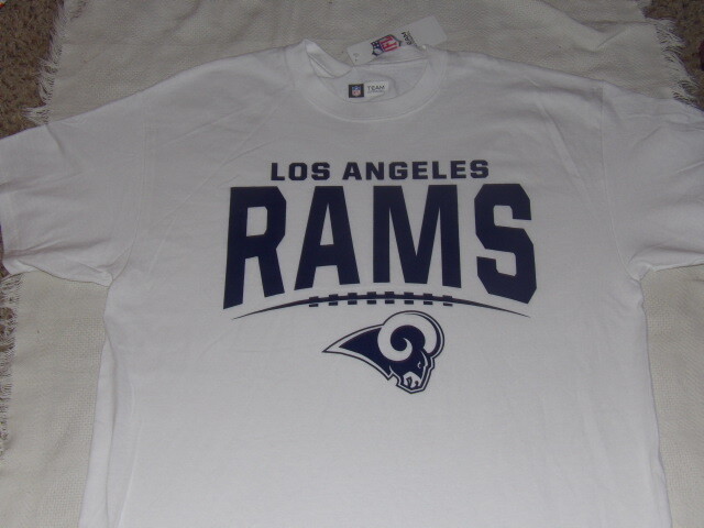 NFL LA Los Angeles Rams Men's NFL Apparel White Team Shirt Size