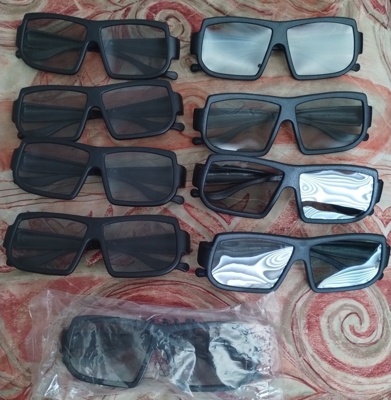 Lot of Ten (10) IMAX AMC 3D Glasses Color Black One Size