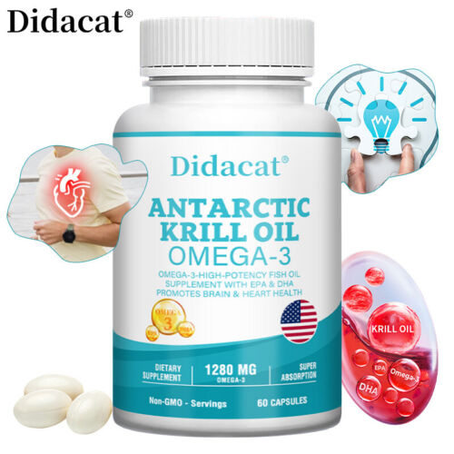 Antarctic Krill Oil 2000mg 120 Capsules High Strength - Picture 3 of 14
