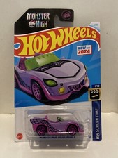 Monster High Ghoul Mobile 3/250 Hot Wheels 2024 HRY45 HW Screen Time 1/10 purple