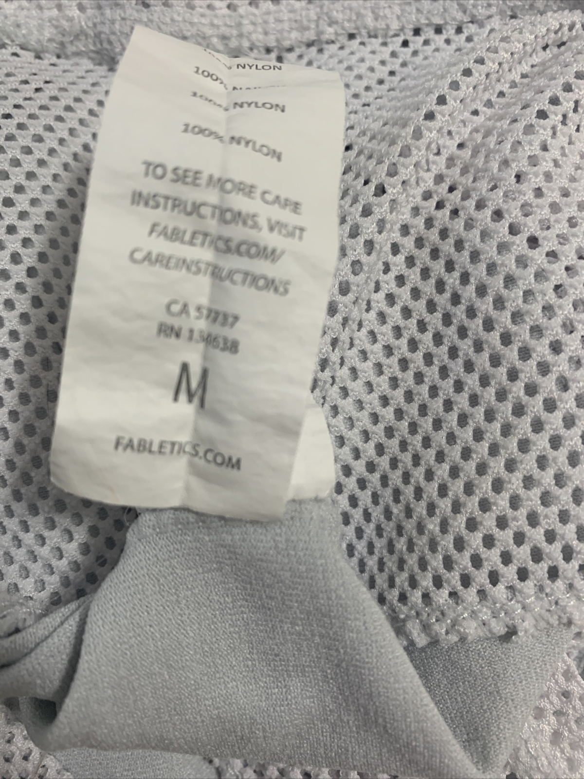 Fabletics White Grey Lightweight Mesh Racerback A… - image 9