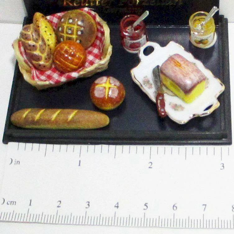 SALE Deluxe Bakery Assortment 1.794/8 Reutter Classic Rose Dollhouse Miniature - Image 4 of 4
