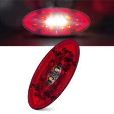 OEM 12V LED TV/Trailer Sealed Elliptical Tail Light with Backup Utility – 1-Pack