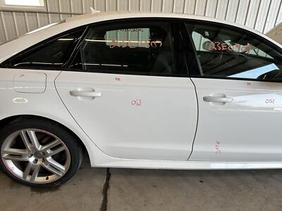 12-18 AUDI A6 PASSENGER RIGHT REAR SIDE DOOR IBIS WHITE PAINT T9/Y9C