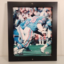 Elvin Bethea Houston Oilers Football Autographed 8x10 Framed Photo - Greg Tucker