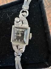 vintage hamilton 14k gold ladies watch