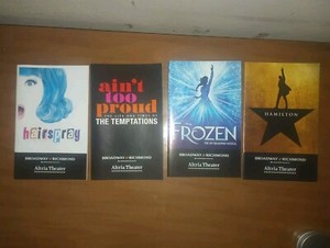 Lot Of 4 Playbills Altria Theater Hamilton Frozen Hairspray Ain't Too Proud