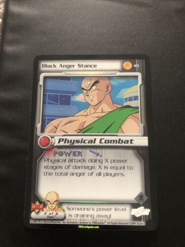 DBZ Dragonball Ball Z FOIL Black Anger Stance 45 CCG Limited MP Android Saga  - Picture 1 of 2