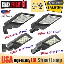 Led Parking Lot Area Llght Fixture Daylight 200/300W Led Shoebox Pole Mount Lamp
