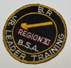 Region XI Leader Training Award CE  Boy Scout patch TK9