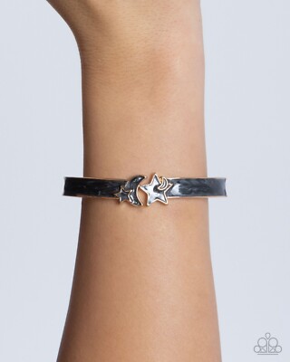 Paparazzi Jewelry Accessories - Celestial Cutie - Black Bracelet - NEW!!