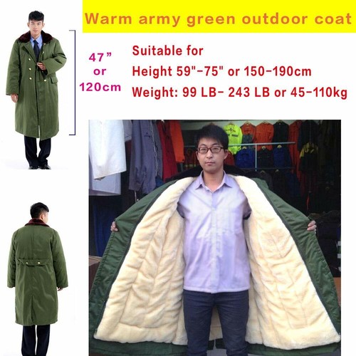 Cappotti Uomo Cotone Spesso Out Wear Lunghi Caldissimi Outdoor - Foto 5 di 8