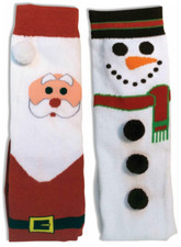 CHRISTMAS SOCKS FOR CHILDREN AND ADULTS SANTA FROSTY SNOWMAN