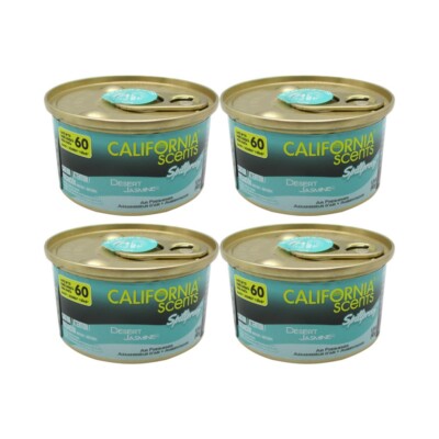 California Scents Desert Jasmine, Spillproof Car Air Freshener (4 Packs)