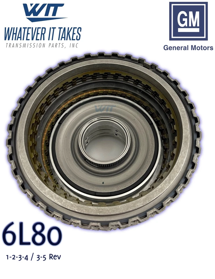 Ac Delco 6L80 Transmisión 1-2-3-4 / 3-5-Tambor Inverso CARGADO 2006 Foto 2 de 4