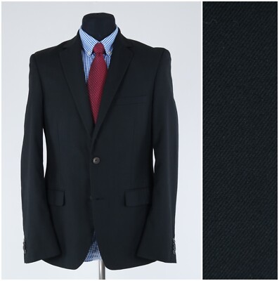 Schwarzer Herrenblazer 40R UK-Größe Charles Vogele Sport Mantel Jacke