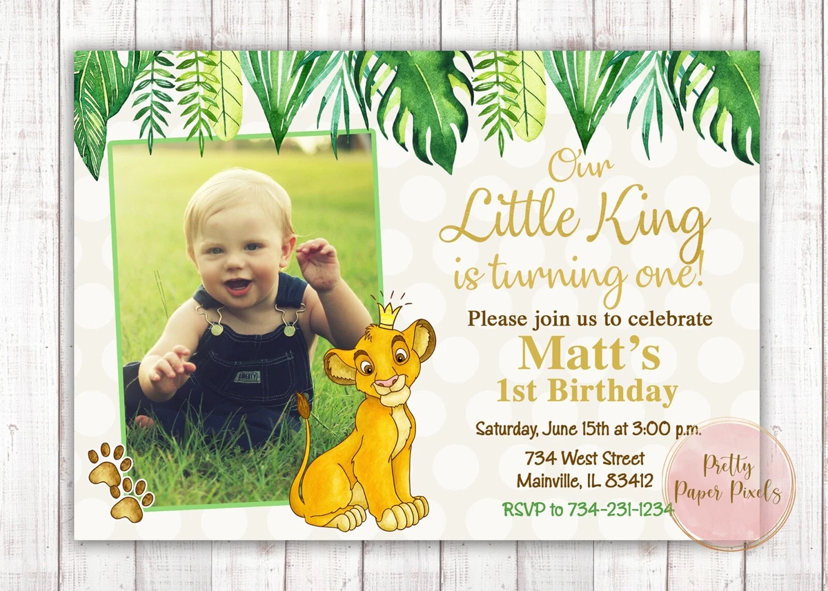 Lion King Baby Shower Invitations Templates