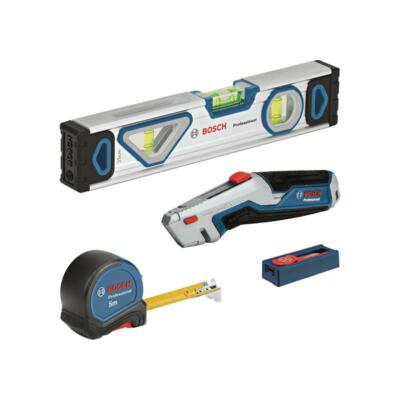 Bosch Professional Handwerkzeug-Set 13tlg. Universalmesser Maßband Wasserwaage