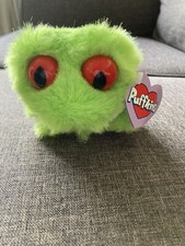 New Puffkin "Freddy" Tree Frog Beanie Birthday 08/28/1998 Purple Hang Tag