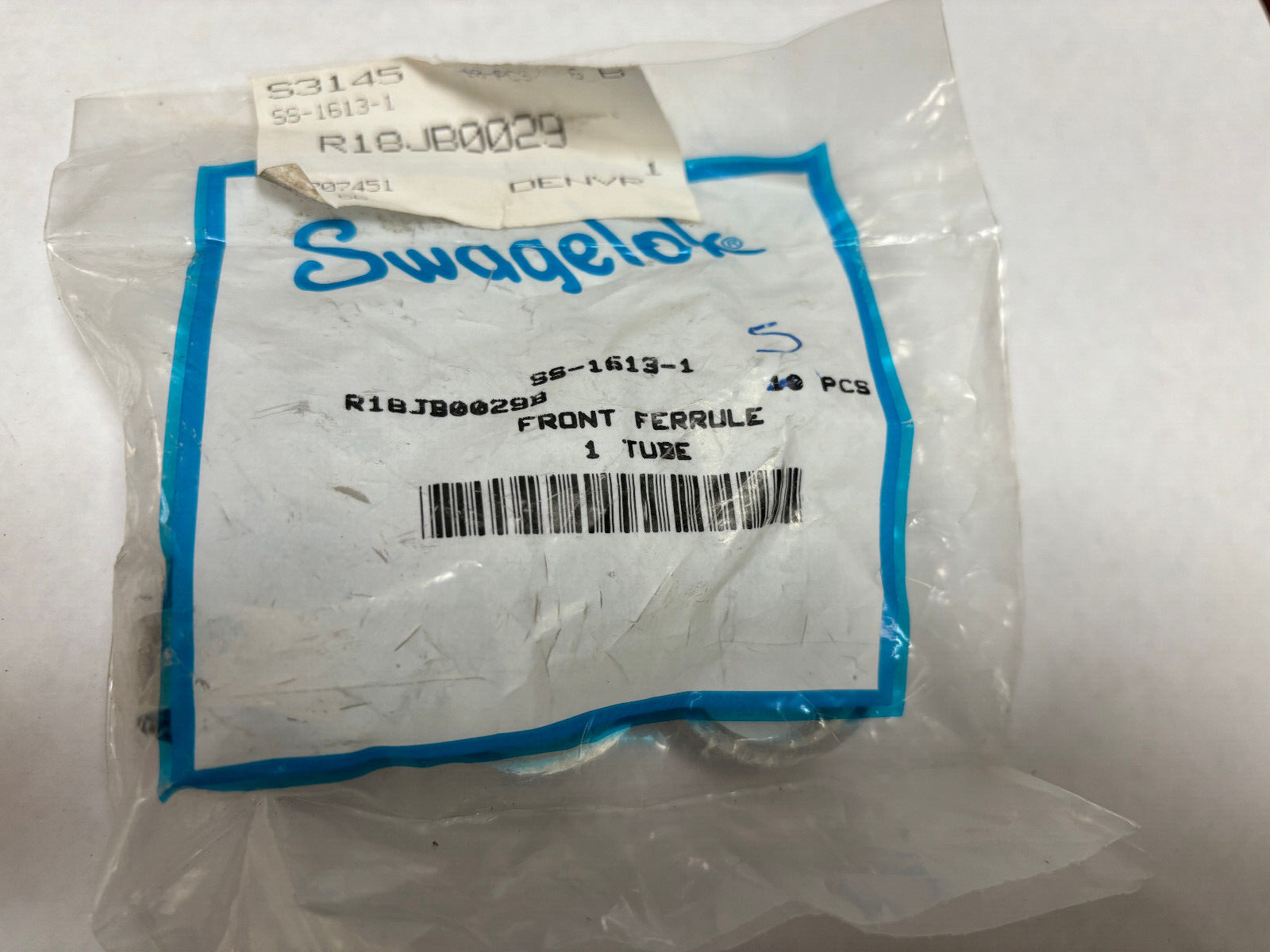 SS-1613-1 SWAGELOK SS-1614-1 FRONT & REAR FERRULE 1