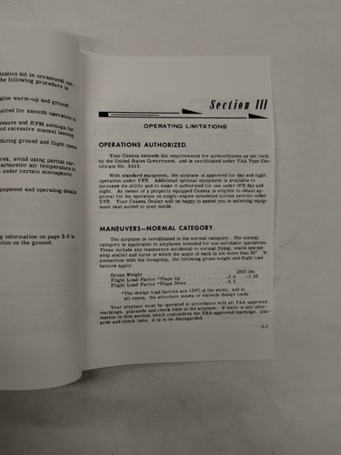 Cessna 1967 Model 182K & Skylane Owner's Manual-Reproduction - Bild 14 von 24