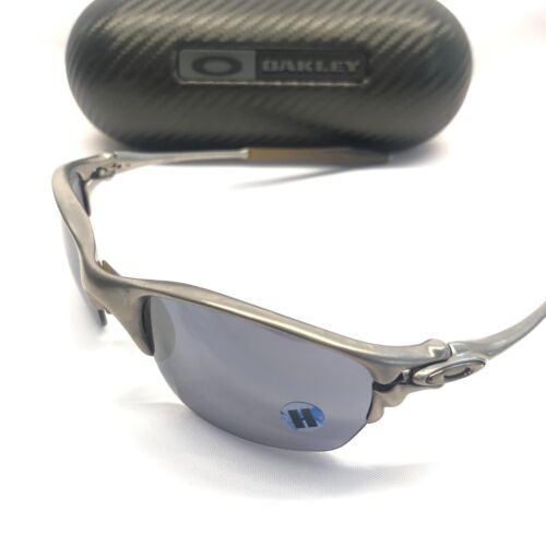 OAKLEY HALF X SUNGLASSES X Metal Plasma Frames Black Iridium Lenses Rare - Afbeelding 1 van 8