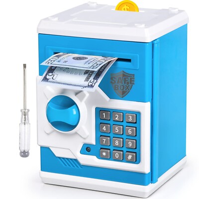ATM Piggy Bank for Boys Girls, Vcertcpl Mini ATM Coin Bank Money