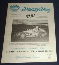 1974 Manzanita Speedway Arizona Sprints Program Ron Shuman