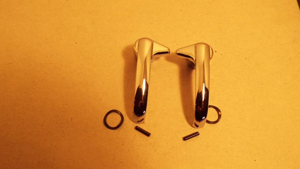 Chevrolet GMC 1951-1952-1953-1954-1955 camioneta nueva ventilación ventana manija cerraduras con pasadores Foto 2 de 3